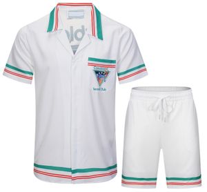 Abbottimento seta hawaiane camicie casual abito designer fshion sciolte abito da uomo camicia corta abiti a maniche corte uomini