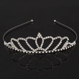 Beautiful Shiny Crystal Bridal Tiara Party Pageant Silver Plated Crown Headband Cheap Wedding Tiaras Accessories QH8