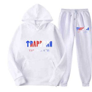 Tracksuit Trapstar Brand Printed Sportswear Men's t Shirts 16 Colors Warm Two Pieces Set Loose Hoodie Sweatshirt Pants Jogging leisure23ess