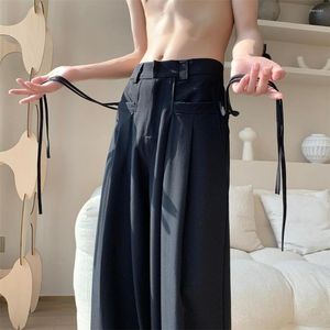 Männer Hosen Mode Männer Casual Koreanischen Stil Männlichen Breite Bein Hosen Streetwear Lose Pantalones 2023 Frühling Gerade
