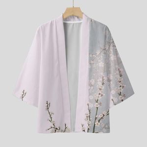 Camicie casual da uomo Cardigan da uomo giapponese Kimono Costume da samurai tradizionale Camicia streetwear Mantello Yukata Protezione solare oversize