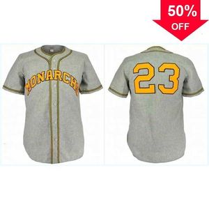 Xflsp GlaA3740 Monarchs 1945 Road Jersey Any Player or Number Stitch Sewn All Stitched High Quality Baseball Jerseys