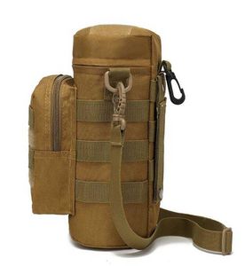 Tragbare Wasserflasche Träger Abdeckung Tasche Fall Taktische Armee Wasserkocher Beutel Halter mit Schultergurt Outdoor Radfahren Camping sollte Werkzeug packen