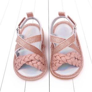 Sandals Summer for Kids Summer Children Infant Toddler Girls Sandals Flat Bottom Lightweight Breathable Solid