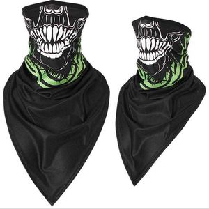 Balaclava Magic Scarves Skull devil Half Face masks Motorcycle Cycling Neck warmer Tactical CS Army dustproof Shield Breathable Cooling Moto Helmet Liner Wraps