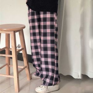 Capris Lucifer 2022 Summer Pink Plain Harajuku Hip Hop Street Abbigliamento Pantaloni larghi casual da donna a gamba larga P230602