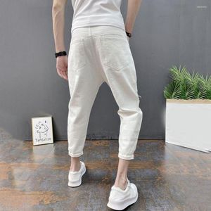 Jeans Masculino Sem Constrangimento Cool Costura Firme Calça Masculina Cintura Média Vestuário Hip Hop