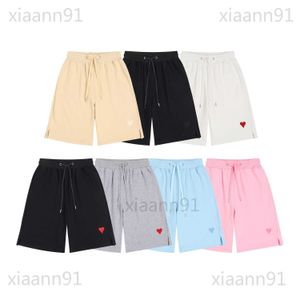 Designer fashion Luxury Amis sports shorts summer Embroidery printing Little Love Shorts mens women high quality Pure cotton shorts five-point basketball Shorts