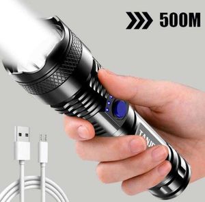 High power led flashlights USB Rechargeable Mini Torch Lamp Powerful flashlight Portable Outdoor camping Lamp IPX6 bicycle Cycling Light Alkingline