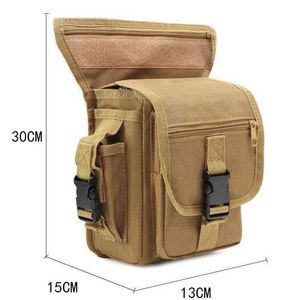 Outdoor Bycycle Riding canvas Molle Drop waist leg bag outdoor tactics Military army Hiking Camping Waterproof Camo Thigh Pouch bags Fanny Belt packs