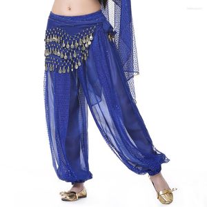 Stage Wear Belly Dance Pants Women Harem Cute Duck Chiffon Sequins Loose Hockey For Female 10 Colors