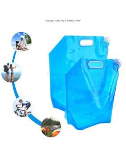 5L 10L Outdoor Foldable Folding Collapsible Drinking Water Bag Car Water Carrier Container Outdoor Camping Hiking Picnic BBQ water bladders