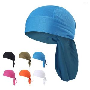 Berets Summer Riding Baseball Head Scarf Quick-Dry Running Cap Cycling Pirate Hat Bandana Caps Sport Bike Beanie