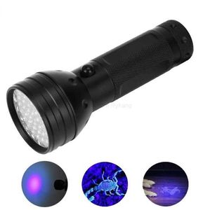 High power purple light flashlight powerful 51 Lamp bead led violet UV flashlights super bright best hunting lamps aluminium alloy Torch outdoor camping lamp lights