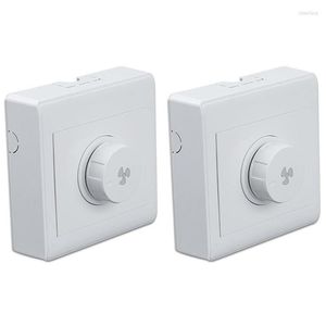 Ceiling Fan Remote Control, Smart Home Surface-Mounted Switch, 2Pcs Stepless Speed Governor