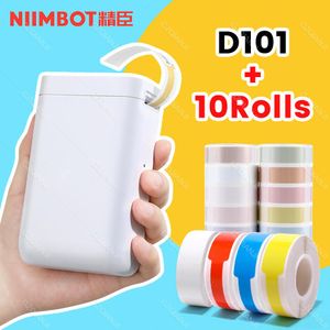 Printers NiiMbot D101 Portable Label Maker Wireless Sticker Printer for Phone Tablet Easy to Use Office Home Organization D110 D11 Plus