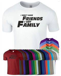 T-shirt da uomo T-shirt con citazione Fast And Furious Friends Walker Family Top T-shirt stampata Top da uomo