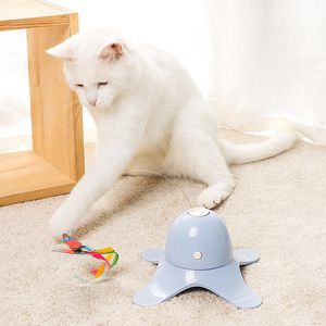 Toys Cat Toys Electric Smart Interactive Toy Funny Cat Stick Rotating Glowing Butterfly Pet Intelligence Training Toy Cat Supplies