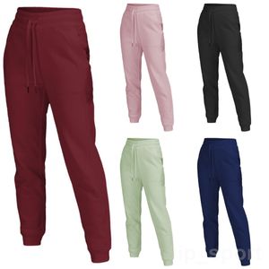 Lu Align Lu Yoga redo att sporta Pant Women Wunder Train Running Yogas Pants Oversize byxor Träning Sweatpants Training Solid Color Wunder Train