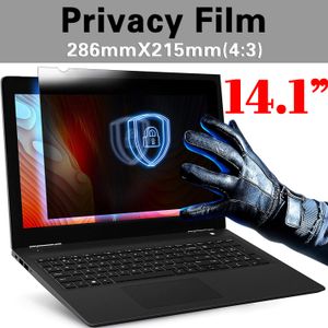 Filtros 14,1 polegadas 286mm*215mm) filtro de privacidade Anti -Spy Scys Film de proteção para 4 3laptop