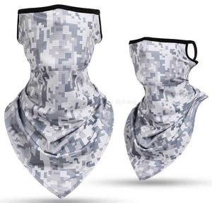 Camouflage Windproof cycling Hanging Masks Tactical Army Camo Triangle Scarf Sports Bandana Fishing Cycling Running Neck Gaiter Cover Magic Protective Gear