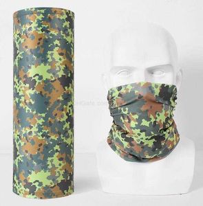 Breathable Multifunction Seamless camouflage Magic Scarves Tube Neck Gaiter warmer Face protective Mask Scarf Bandana Anti dust windproof masks sports headband