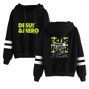 Herr hoodies desus och mero merch unisex ficklösa parallella barer hylsa tröjor kvinnor män hoodie 2023 amerikansk talkshow roliga kläder