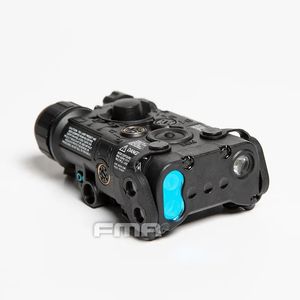 NOVA Versão FMA LAB PEQ-NGAL Mini Versão PEQ Tactical Airsoft LAB PEQ NGAL LED + IR Vermelho Laser Hunting Case de Bateria - Preto