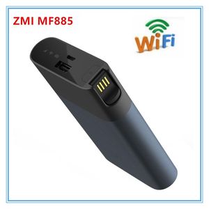 Yönlendiriciler ZMI MF885 3G 4G WiFi Güç Bankası WiFi Yönlendirici 10000mAh Pil ve Destek QC2.0 Hızlı Şarj