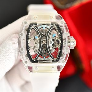 053-02 Montre de Luxe luksusowy klasyczny zegarek dla mężczyzn zegarki męskie zegarki na rękę 40x50x16mm Manual ruch mechaniczny