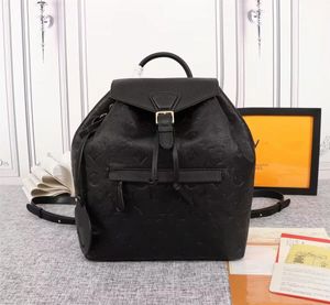 Luxuriöse Designer-Rucksäcke 7A aus echtem Leder MONTSOURIS Braune Damenrucksäcke Rindsleder Brief-Blumen-Rucksack Geprägte Herren-Geldbörsen Mustertasche