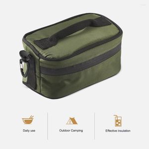 Mochilas de alumínio lancheira saco de armazenamento dupla extremidade YKK zíper bolsa multifuncional preservação de calor utensílios de mesa de acampamento ao ar livre