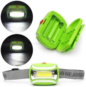 waterproof mini COB headlamp 3 mode Fishing Outdoor Camping bike cycling Riding Light Rotate Headlamp battery powered head Lamp flashlight