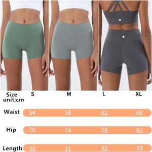 LU LU LEMONS Yoga Outfit SK Womens Shorts Running Close fitting Cycling Exercise Adult High Waist Fiess Wear Girls Elastic Hot Pants Skinny Sportswear F