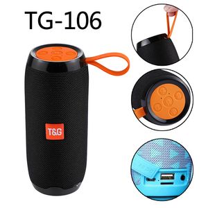 TG106 Mini BT Hoparlör Hifi Stereo Protable Kablosuz Soundbox Subwoofers Hoparlör Açık MP3 Müzik Oyuncuları USB FM PK TG116 TG117