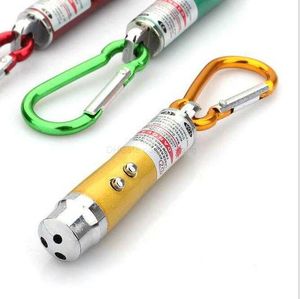 Mini LED -laserpekare ficklampor LED Light Torch 2 i1 laserpenna utomhus vandringslaserpekare gratis frakt