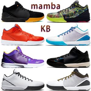 Scarpe firmate KBS 4 Scarpe da basket Protro Mambacita Mamba Zoom 4 Serie GIGI Scarpe da ginnastica da uomo Finale MVP Home POP Nero mamba Lakers Scarpe da ginnastica sportive da esterno con scatola