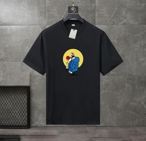 2023 Yaz Erkek ve Kadın Moda ve Boş Zaman Markası Mizaç Joker Yumuşak Karikatür Mektubu Basılı T-Shirt Boyutu XS-4XL#J086