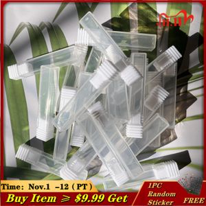 Bits 50pcs Nagelbohrer Bits leerer Speicherboxhalter Stand Display Container Bits Acryl Long Cover Bohrer Maniküre Set Accessoires