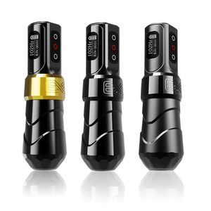 Поток машины татуировки Max Professional Wireless Fkirons Tattoo Machine Pen 4.0 Длина хода с цифровым светодиодом для Tattoo Artist 230602