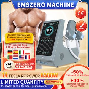 EMSzero Neo 6000 W 14 Tesla EMS Body Muscle Sculpting Hiemt Machine 4 Griff RF und Beckenstimulationspad optional