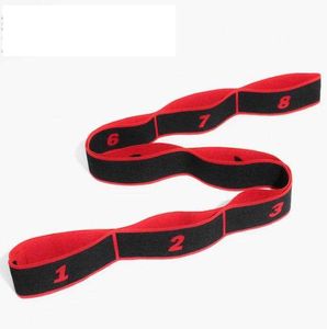 Fasce elastiche per fitness Yoga Pull Strap Allenamento latino Stretching Band Allenamento Allunga Nastro multielastico per attrezzature sportive da palestra da ballo