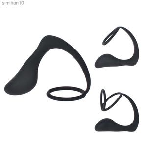 Yarn Men Butt Anal Plug Prostate Massager Male Masturbation Delay Ejaculation Sex Toys For Men Gays Silicone Single Double Cock Ring Panties L230518