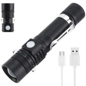 LED El Fenerleri Ultra Parlak Torch XML T6 Kamp Işık 3 Mod 1200 LM Zoomable Bisiklet Işığı Kullanım 18650 Pil Tatik Mini Torches Lamba