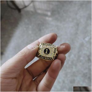 Cluster Rings Fashion Souvenir 2012 Fantasy Football Championship Bag Parts Drop Delivery Jewelry Dhrv7