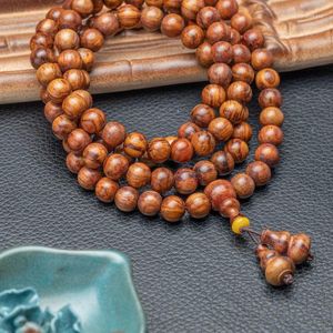 Strand SNQP Authentic Hainan Huanghua Pear Buddha Bead Bracelet With 108 Cultural And Amusement Wooden Beads For Men Women