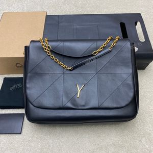 2023 bolsa de designer bolsa crossbody bolsa bolsa de ombro jamie bolsa de pele de cordeiro bolsa de corrente de couro preto bolsa feminina última moda bolsas de couro a bolsa 10A