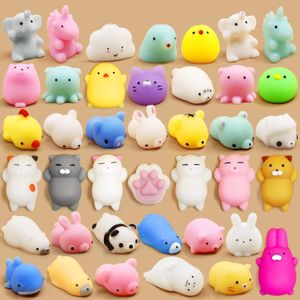 Mochi Squishy Toys 50 Pcs Mini Squishy Party Favors Animal Squishies Stress Relief Toys Kawaii Cat Unicorn Squeeze Toys Squishies Birthday Gifts for Girls Boys