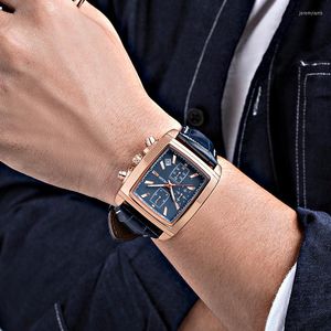 Orologi da polso MEGIR Fashion Top Brand Uomo Sport Quarzo analogico Data Display Cronografo Orologio blu Uomo Impermeabile 2023