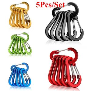 Corde Imbracature e fettuccia 5 pezzi Strumenti Moschettone Zaino esterno Campeggio Bracci da arrampicata Gancio da pesca Portachiavi Serratura Fibbia Clip a scatto 230603